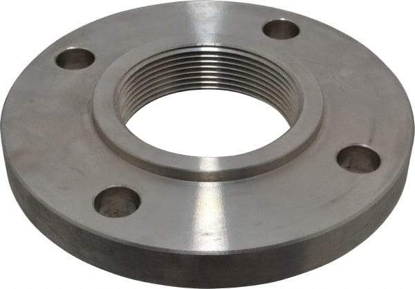 Value Collection - 3" Pipe, 7-1/2" OD, Stainless Steel, Threaded Pipe Flange - 6" Across Bolt Hole Centers, 3/4" Bolt Hole, 150 psi, Grades 316 & 316L - USA Tool & Supply