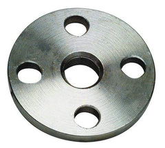 Merit Brass - 2-1/2" Pipe, 7" OD, Stainless Steel, Threaded Pipe Flange - 5-1/2" Across Bolt Hole Centers, 3/4" Bolt Hole, 150 psi, Grade 316 - USA Tool & Supply