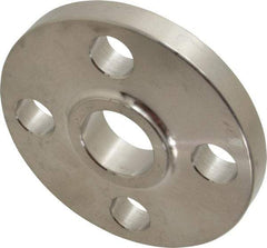 Merit Brass - 3/4" Pipe, 3-7/8" OD, Stainless Steel, Slip On Pipe Flange - 2-3/4" Across Bolt Hole Centers, 5/8" Bolt Hole, 150 psi, Grades 316 & 316L - USA Tool & Supply