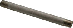 Merit Brass - Schedule 40, 1/4" Pipe x 5-1/2" Long, Grade 304/304L Stainless Steel Pipe Nipple - Welded & Threaded - USA Tool & Supply