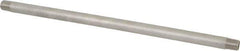 Merit Brass - Schedule 40, 1/4" Pipe x 12" Long, Grade 304/304L Stainless Steel Pipe Nipple - Welded & Threaded - USA Tool & Supply