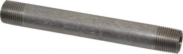 Merit Brass - Schedule 40, 3/8" Pipe x 5" Long, Grade 304/304L Stainless Steel Pipe Nipple - Welded & Threaded - USA Tool & Supply