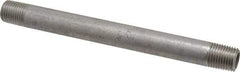 Merit Brass - Schedule 40, 1/4" Pipe x 5-1/2" Long, Grade 316/316L Stainless Steel Pipe Nipple - Welded & Threaded - USA Tool & Supply