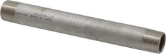 Merit Brass - Schedule 40, 3/4" Pipe x 8" Long, Grade 316/316L Stainless Steel Pipe Nipple - Welded & Threaded - USA Tool & Supply