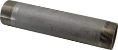 Merit Brass - Schedule 40, 2" Pipe x 10" Long, Grade 316/316L Stainless Steel Pipe Nipple - Welded & Threaded - USA Tool & Supply