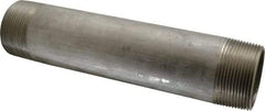 Merit Brass - Schedule 40, 2-1/2" Pipe x 12" Long, Grade 316/316L Stainless Steel Pipe Nipple - Welded & Threaded - USA Tool & Supply