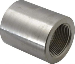 Merit Brass - 1-1/4" Grade 316/316L Stainless Steel Pipe Coupling - FNPT x FNPT End Connections, 3,000 psi - USA Tool & Supply