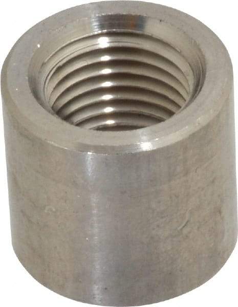 Merit Brass - 1/4" Grade 316/316L Stainless Steel Pipe Half Coupling - FNPT End Connections, 3,000 psi - USA Tool & Supply