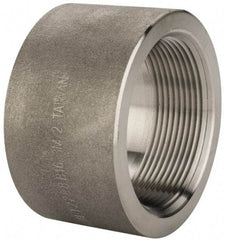 Merit Brass - 2" Grade 316/316L Stainless Steel Pipe Half Coupling - FNPT End Connections, 3,000 psi - USA Tool & Supply