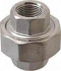 Value Collection - 3/4" Grade 316/316L Stainless Steel Pipe Union - FNPT x FNPT End Connections, 3,000 psi - USA Tool & Supply