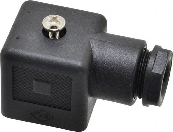 Parker - Solenoid Valve DIN Cable Gland - Gasket Included - USA Tool & Supply
