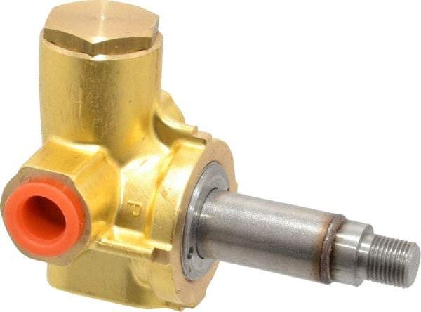 Parker - 1/4" Port, Brass Solenoid Valve - Closed, NBR Seal - USA Tool & Supply