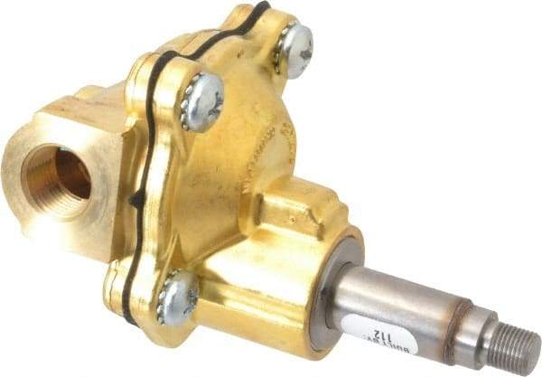 Parker - 3/8" Port, Brass Solenoid Valve - Closed, NBR Seal - USA Tool & Supply