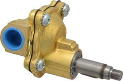 Parker - 1/2" Port, Brass Solenoid Valve - Closed, NBR Seal - USA Tool & Supply