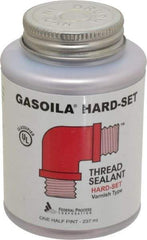 Federal Process - 1/2 Pt Brush Top Can Red Federal Gasoila Hard-Set - 350°F Max Working Temp - USA Tool & Supply