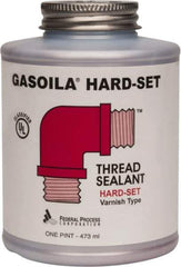 Federal Process - 1 Pt Brush Top Can Red Federal Gasoila Hard-Set - 350°F Max Working Temp - USA Tool & Supply