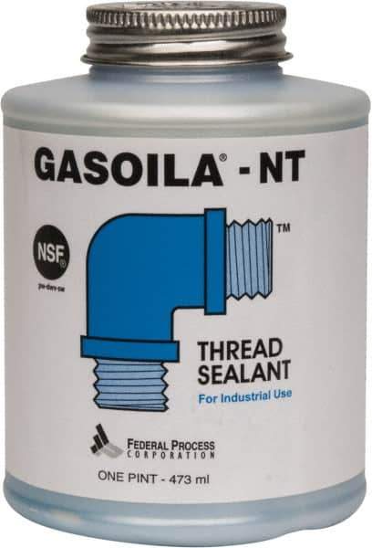 Federal Process - 1 Pt Brush Top Can Dark Blue Federal Gasoila-NT - 400°F Max Working Temp - USA Tool & Supply