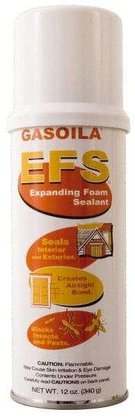 Federal Process - 12 Ounce Work Sav'r Expanding Foam Chemical Detectors, Testers and Insulator - Aerosol - USA Tool & Supply