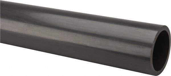Made in USA - 2" Pipe, 60" Long PVC Unthreaded Plastic Pipe Nipple - 400 Max psi, 1.913" ID x 2-3/8" OD, Schedule 80, Gray - USA Tool & Supply