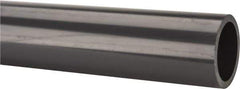 Made in USA - 2-1/2" Pipe, 60" Long PVC Unthreaded Plastic Pipe Nipple - 420 Max psi, 2.289" ID x 2-7/8" OD, Schedule 80, Gray - USA Tool & Supply