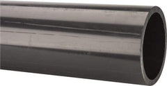 Made in USA - 4" Pipe, 60" Long PVC Unthreaded Plastic Pipe Nipple - 320 Max psi, 3.786" ID x 4-1/2" OD, Schedule 80, Gray - USA Tool & Supply