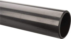 Made in USA - 6" Pipe, 60" Long PVC Unthreaded Plastic Pipe Nipple - 280 Max psi, 5.709" ID x 6-5/8" OD, Schedule 80, Gray - USA Tool & Supply