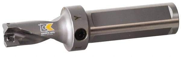 Kennametal - 1-3/4" Max Drill Depth, 2xD, 0.8752" Diam, Indexable Insert Drill - 2 Inserts, 1" Shank Diam, Straight Shank - USA Tool & Supply