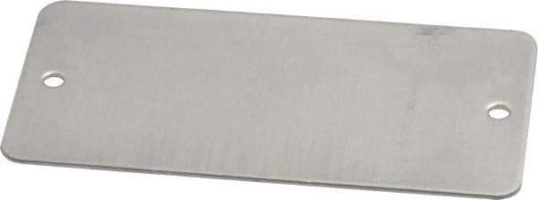 C.H. Hanson - 3 Inch Wide, Style 2, Aluminum Blank Metal Plate - 1-1/2 Inch High, 25 Pieces - USA Tool & Supply