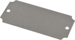 C.H. Hanson - 3-1/16 Inch Wide, Style 3, Aluminum Blank Metal Plate - 1-7/16 Inch High, 25 Pieces - USA Tool & Supply