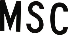 Made in USA - Letter Label - Legend: Complete Set, English, Black - USA Tool & Supply
