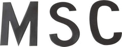 Made in USA - Letter Label - Legend: Letter Set, English, Black - USA Tool & Supply