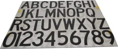 Made in USA - Letter Label - Legend: Complete Set, English, Black - USA Tool & Supply
