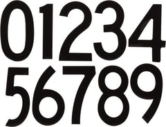 Made in USA - Letter Label - Legend: Number Set, English, Black - USA Tool & Supply