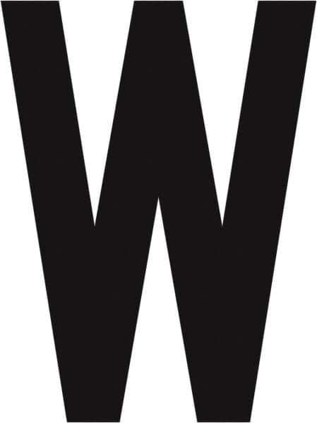 Made in USA - Letter Label - Legend: W, English, Black - USA Tool & Supply
