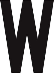 Made in USA - Letter Label - Legend: W, English, Black - USA Tool & Supply