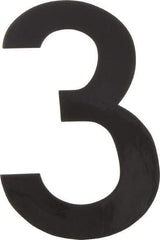 Made in USA - Number Label - Legend: 3, English, Black - USA Tool & Supply