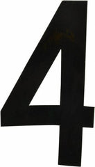 Made in USA - Number Label - Legend: 4, English, Black - USA Tool & Supply