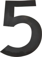 Made in USA - Number Label - Legend: 5, English, Black - USA Tool & Supply