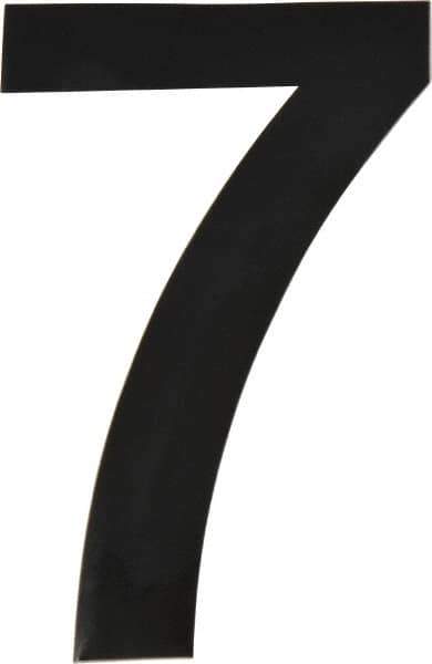 Made in USA - Number Label - Legend: 7, English, Black - USA Tool & Supply