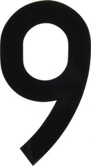 Made in USA - Number Label - Legend: 9, English, Black - USA Tool & Supply