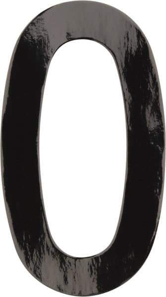 Made in USA - Number Label - Legend: 0, English, Black - USA Tool & Supply