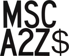 Made in USA - Letter Label - Legend: Complete Set, English, Black - USA Tool & Supply