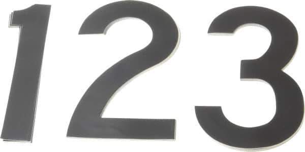 Made in USA - Letter Label - Legend: Number Set, English, Black - USA Tool & Supply