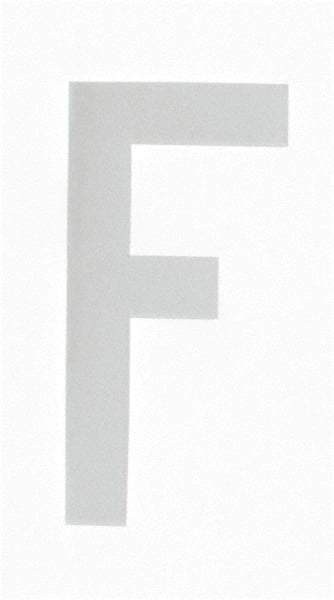 Made in USA - Letter Label - Legend: F, English, White - USA Tool & Supply