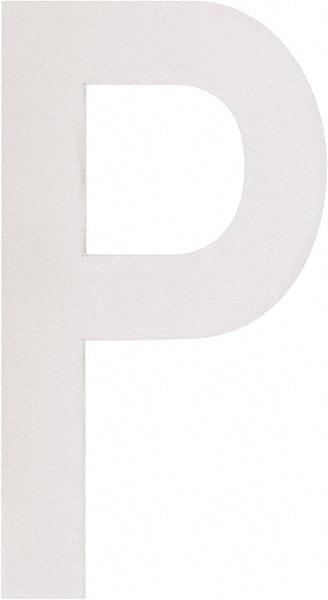 Made in USA - Letter Label - Legend: P, English, White - USA Tool & Supply