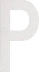 Made in USA - Letter Label - Legend: P, English, White - USA Tool & Supply