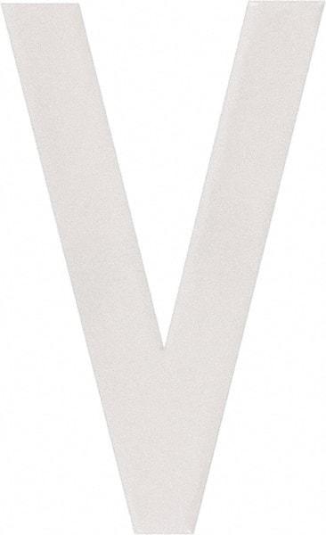 Made in USA - Letter Label - Legend: V, English, White - USA Tool & Supply