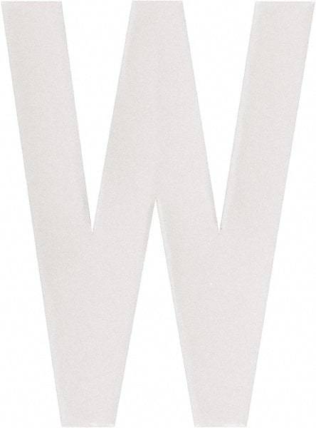 Made in USA - Letter Label - Legend: W, English, White - USA Tool & Supply