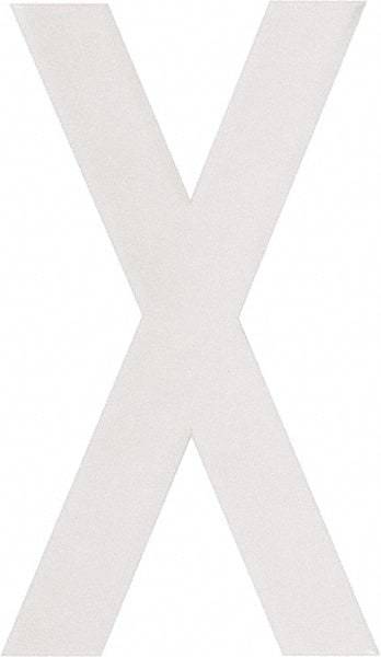 Made in USA - Letter Label - Legend: X, English, White - USA Tool & Supply