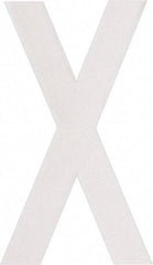 Made in USA - Letter Label - Legend: X, English, White - USA Tool & Supply